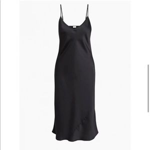 Aritzia Wilfred Only Slip Midi Dress Black XS